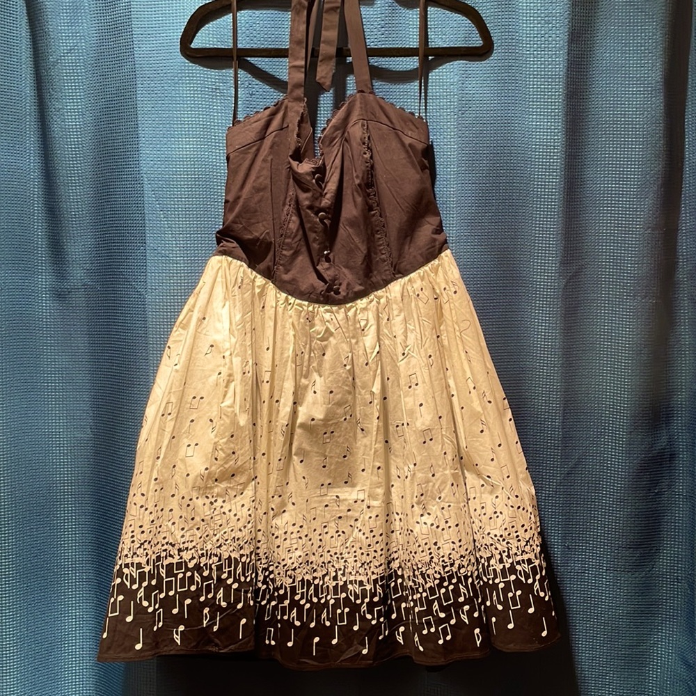 Hot topic music note halter dress